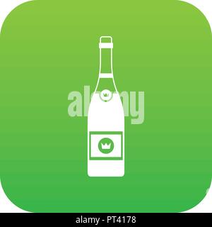 Champagner Symbol Digital Green Stock Vektor