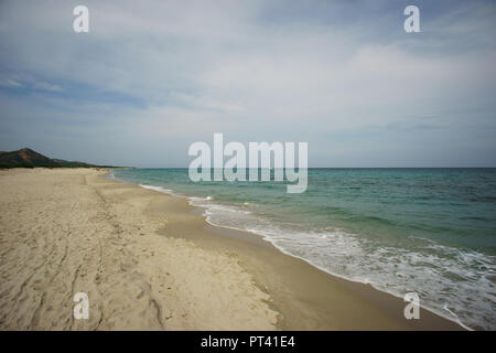 Berchida Strand, in der Nähe von bidderosa Strand und Naturpark, Orosei, Sardinien, Italien. Stockfoto