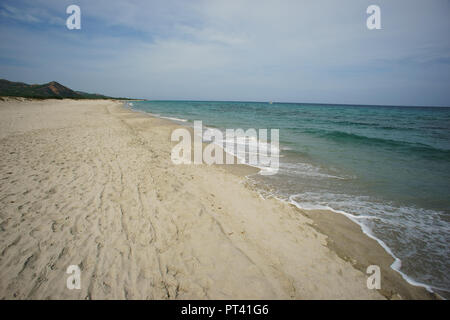 Berchida Strand, in der Nähe von bidderosa Strand und Naturpark, Orosei, Sardinien, Italien. Stockfoto