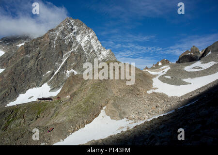 Kaunergrat Hütte Kaunergrat, Ötztaler Alpen, Tirol, Österreich Stockfoto