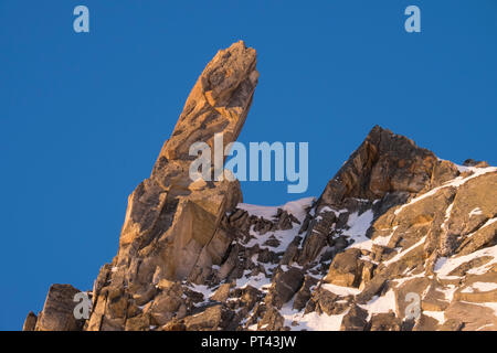 Felsformationen an der Simonyspitze, Nationalpark Hohe Tauern, Osttirol, Österreich. Stockfoto