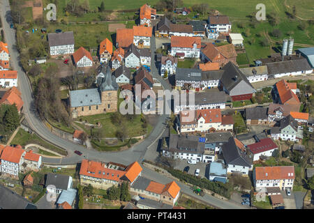 Kirche Bergheim in Edertal, Waldeck-Frankenberg in Nordhessen, Hessen, Deutschland Stockfoto