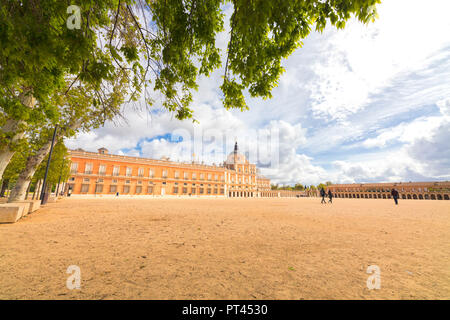 Royal Palast von Aranjuez (Palacio Real), Gemeinschaft von Madrid, Spanien Stockfoto