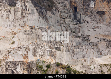 Marmorsteinbruch, Gemeinde Carrara, Massa Carrara Provinz, Toskana, Italien, Westeuropa Stockfoto