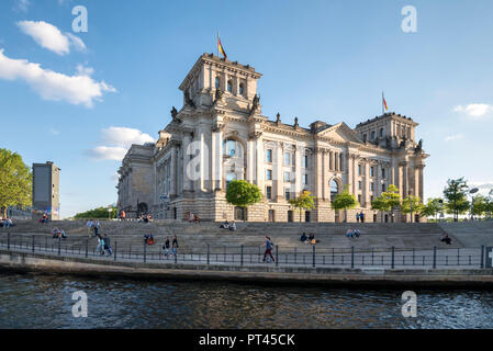 Das Reichstagsgebäude in Berlin, Deutschland, Europa Stockfoto