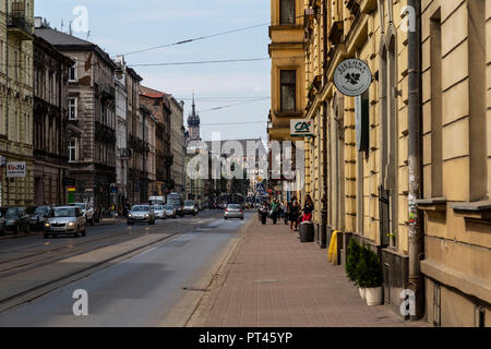 Europa, Polen, Kleinpolen, Krakau, Stadtteil Kazimierz Stockfoto