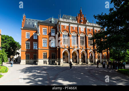 Europa, Polen, Kleinpolen, Krakau, Collegium Novum - der Jagiellonen Universität Stockfoto