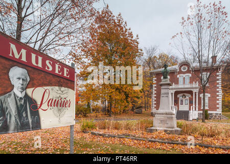 Kanada, Quebec, Centre-du-Québec Region, Victoriaville, Maison Sir Wilfrid Laurier, ehemaliges Haus der kanadische Premierminister, Herbst Stockfoto