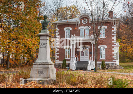 Kanada, Quebec, Centre-du-Québec Region, Victoriaville, Maison Sir Wilfrid Laurier, ehemaliges Haus der kanadische Premierminister, Herbst Stockfoto