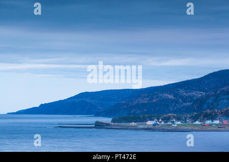 Kanada, Quebec, Gaspe Halbinsel, Riviere-la-Madeleine, Dämmerung Stockfoto