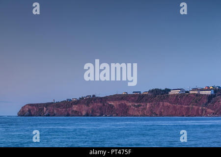 Kanada, Quebec, Gaspe Halbinsel, Perce, Küstenlinie, Dawn Stockfoto