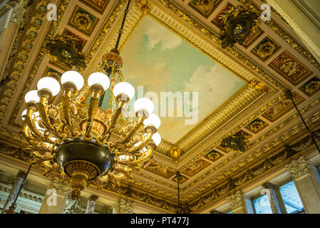 USA, New England, Rhode Island, Newport, The Breakers, Anfang des 20. Jahrhunderts Herrenhauses der Familie Vanderbilt, Anbauteile innen Stockfoto