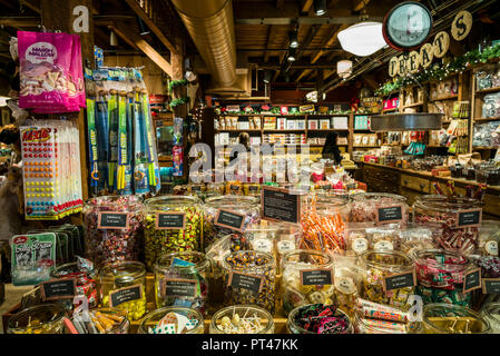 USA, Neuengland, Vermont, Rockingham, die Vermont Country Store, Penny candy Stockfoto