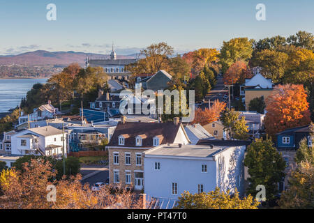 Kanada, Quebec, Quebec City, Erhöhte Ansicht von Levis, Herbst Stockfoto