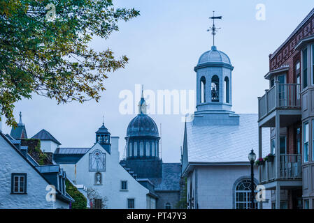 Kanada, Quebec, Mauricie Region, Trois Rivieres, Kirchen entlang der Rue De La Motte Stockfoto