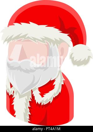 Santa Claus Avatar Menschen Symbol Stock Vektor