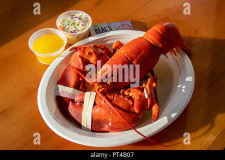 Beal's Hummer Pier Restaurant, Southwest Harbor, Maine, USA Stockfoto