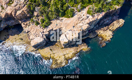 Otter Felsen Klettern, Park Loop Road, Mt Wüste, ME 04660 Stockfoto