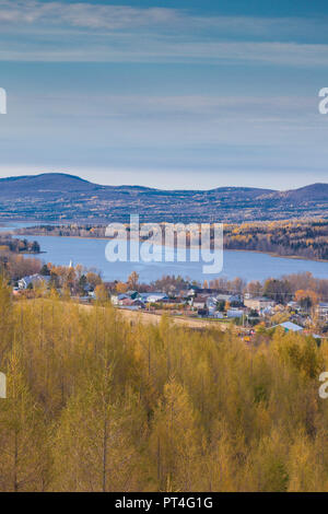 Kanada, Quebec, Region Bas-Saint-Laurent, Lac-des-Aigles H1, erhöhte Landschaft, Herbst Stockfoto