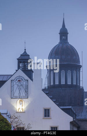 Kanada, Quebec, Mauricie Region, Trois Rivieres, Kirchen entlang der Rue De La Motte, ddawn Stockfoto