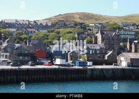 Teil auf den Hafen und die Stadt von Stromness in der Orkney Inseln Stockfoto