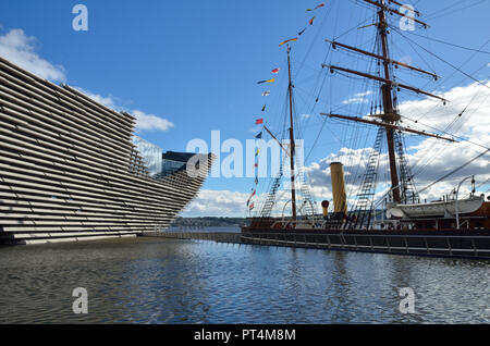 Dundee V&A Museum;; Angus Dundee, Schottland, Großbritannien; England; Vereinigtes Königreich; Europa; geöffnet 15. September 2018. Von dem japanischen Architekten Ken konzipiert Stockfoto