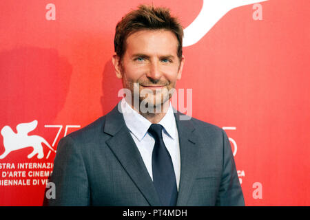 Venedig, Italien - 31 AUGUST: Bradley Cooper besucht die Foto-call der Film 'ein Stern ist geboren" während des 75. Filmfestival von Venedig am 31. August 2018 Stockfoto