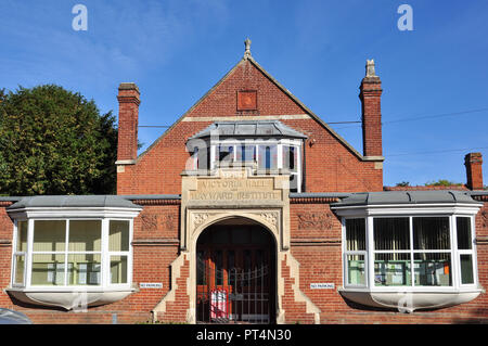 Victoria Hall und Hayward Institut Gebäude, Carter Street, Fordham, Cambridgeshire, England, Großbritannien Stockfoto