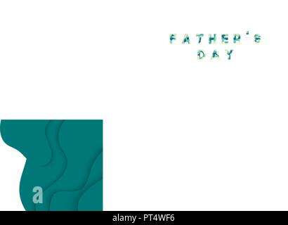 Der glückliche Vater Tag. Grußkarte Hintergrund Vector Illustration. Stock Vektor