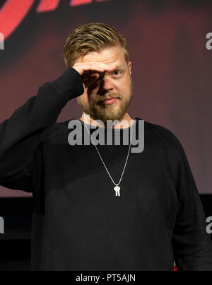 New York, NY - Oktober 6, 2018: Elden Henson nimmt die Marvel DAREDEVIL Panel während der New York Comic Con bei Hulu Theater im Madison Square Garden Credit: Lev radin/Alamy leben Nachrichten Stockfoto