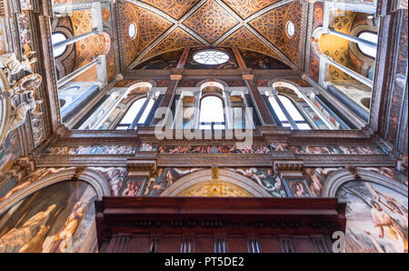 Beeindruckende Innenausstattung von San Maurizio Kirche in Mailand Stockfoto