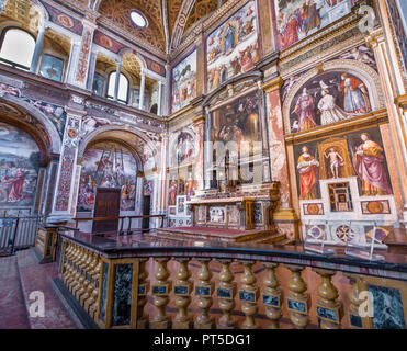 Beeindruckende Innenausstattung von San Maurizio Kirche in Mailand Stockfoto