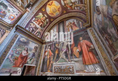 Beeindruckende Innenausstattung von San Maurizio Kirche in Mailand Stockfoto