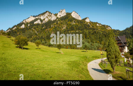 Drei Kronen Berg im Nationalpark Pieniny, Polen Stockfoto