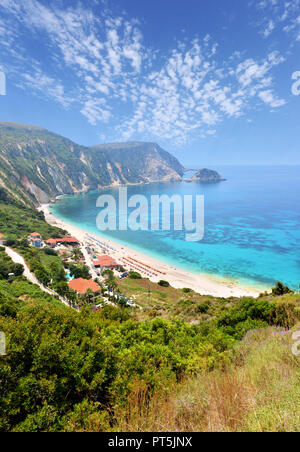 Petani Beach in Insel Kefalonia - Griechenland Stockfoto