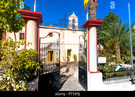 Die Kirche von Stavromenou im Dorf Kritsa, Kreta, Griechenland Stockfoto