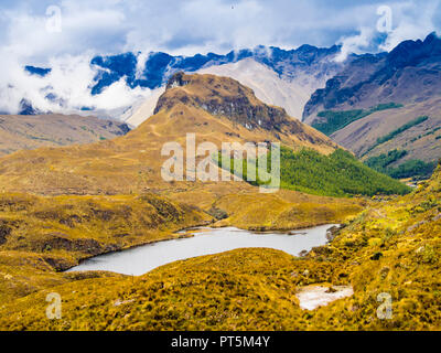 Spektakuläre Landschaft im Cajas Nationalpark, Ecuador Stockfoto