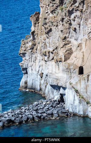 Landschaft der Halbinsel Sorrentina, Meta di Sorrento und Sant'Agnello, Neapel, Italien Stockfoto