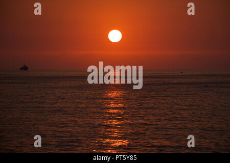 Sonnenuntergang in Beirut, Libanon Stockfoto