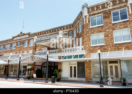 Avon Park Florida, Main Street, Jacaranda, Hotel Hotels Unterkunft Inn Motel Motels, historische, Vordereingang, Besucher reisen Reise Tour touristischer Touri Stockfoto