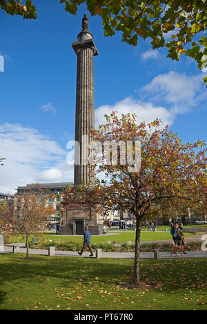 Melville Monument im Herbst, St Andrew Square, Edinburgh, Schottland, Großbritannien Stockfoto