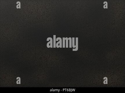 Textur Rasterpunkte. Muster, runde Form. Schwarz und Gold Hintergrund Stock Vektor
