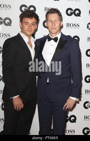 GQ Männer des Jahres Auszeichnungen in der Tate Modern Bankside, London Mit: Tom Daley, Dustin Lance Black Wo: London, Vereinigtes Königreich, wenn: 5. Sep. 2018 Credit: WENN.com Stockfoto