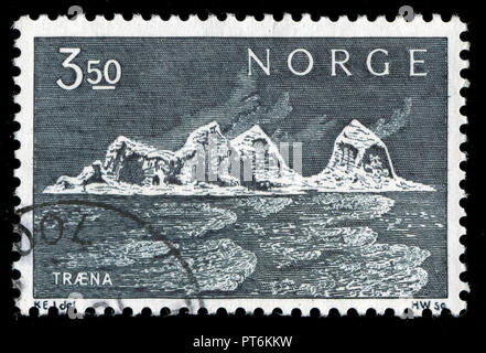 Poststempel Stempel aus Norwegen 1969 ausgestellt Stockfoto