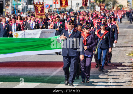 Rom, Italien, 30. September 2018: Anlässlich des 50. Jahrestages der Gründung der Nationalen Vereinigung der Italienischen Staatspolizei Stockfoto