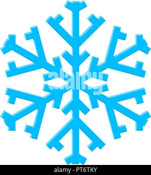 Blaue Schneeflocke Stock Vektor