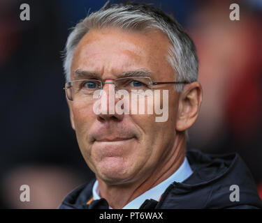 6. Oktober 2018, Bramall Lane, Sheffield, England; Sky Bet Meisterschaft, Sheffield United v Hull City; Nigel Adkins Manager von Hull City Credit: Mark Cosgrove/News Bilder Stockfoto