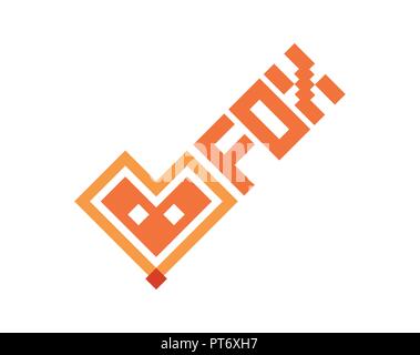 Ob das Symbol Abbildung mit Fox Gesicht Stock Vektor