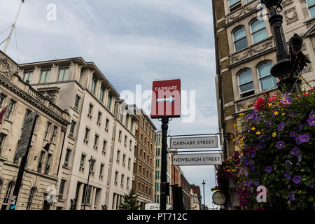 Eine typische Ansicht in London Stockfoto