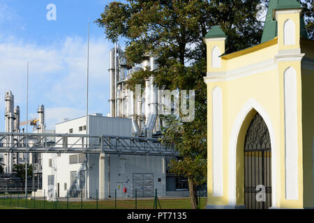 Laa an der Thaya: Chemische Fabrik Jungbunzlauer in Pernhofen im Weinviertel, Niederösterreich, Lower Austria, Austria Stockfoto